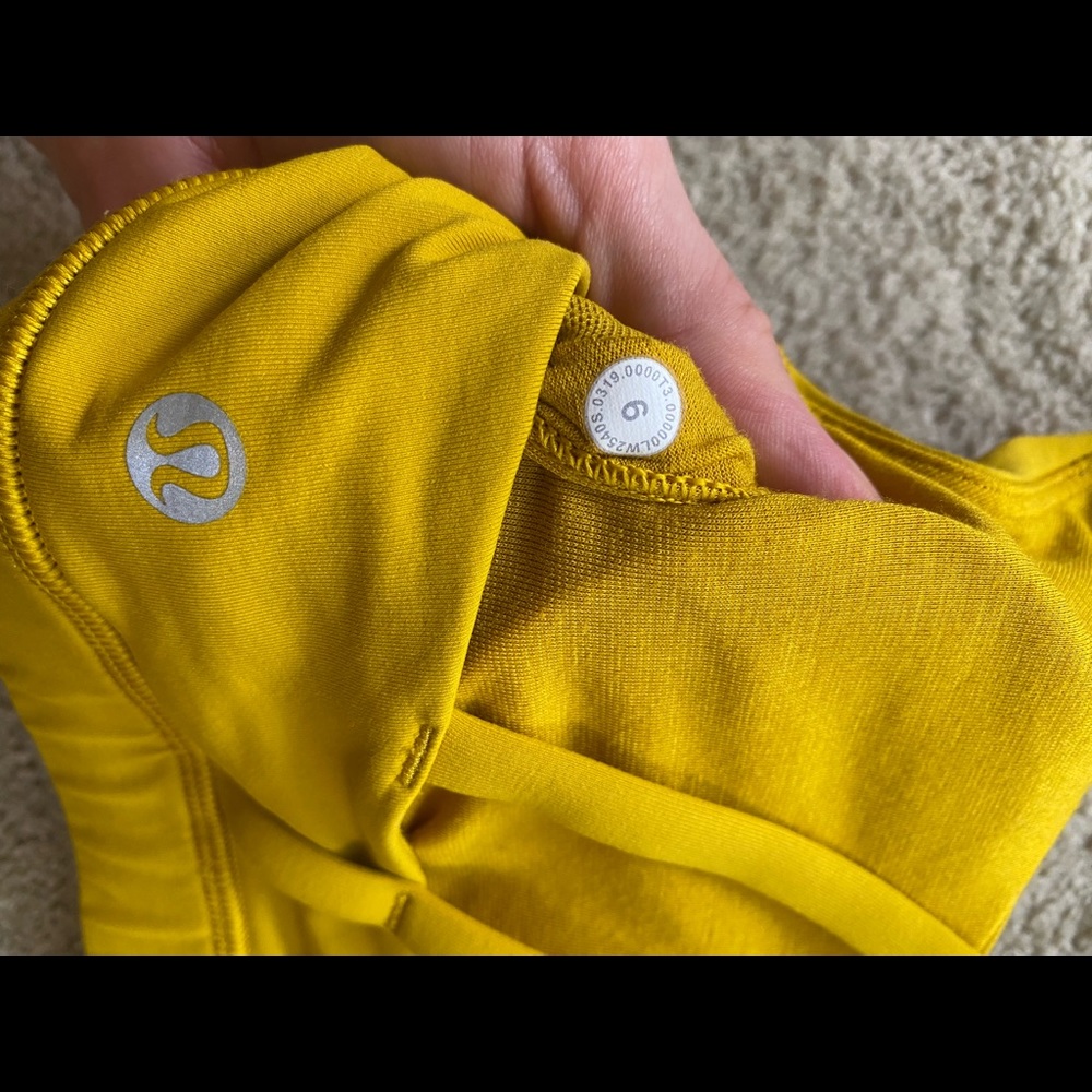 LULULEMON Honeycomb yellow Energy Bra size 6 - Picture 7 of 7
